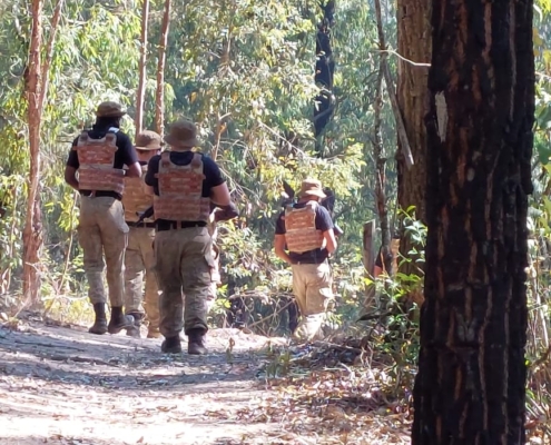 Students Walking Army Three-Month Basics Training