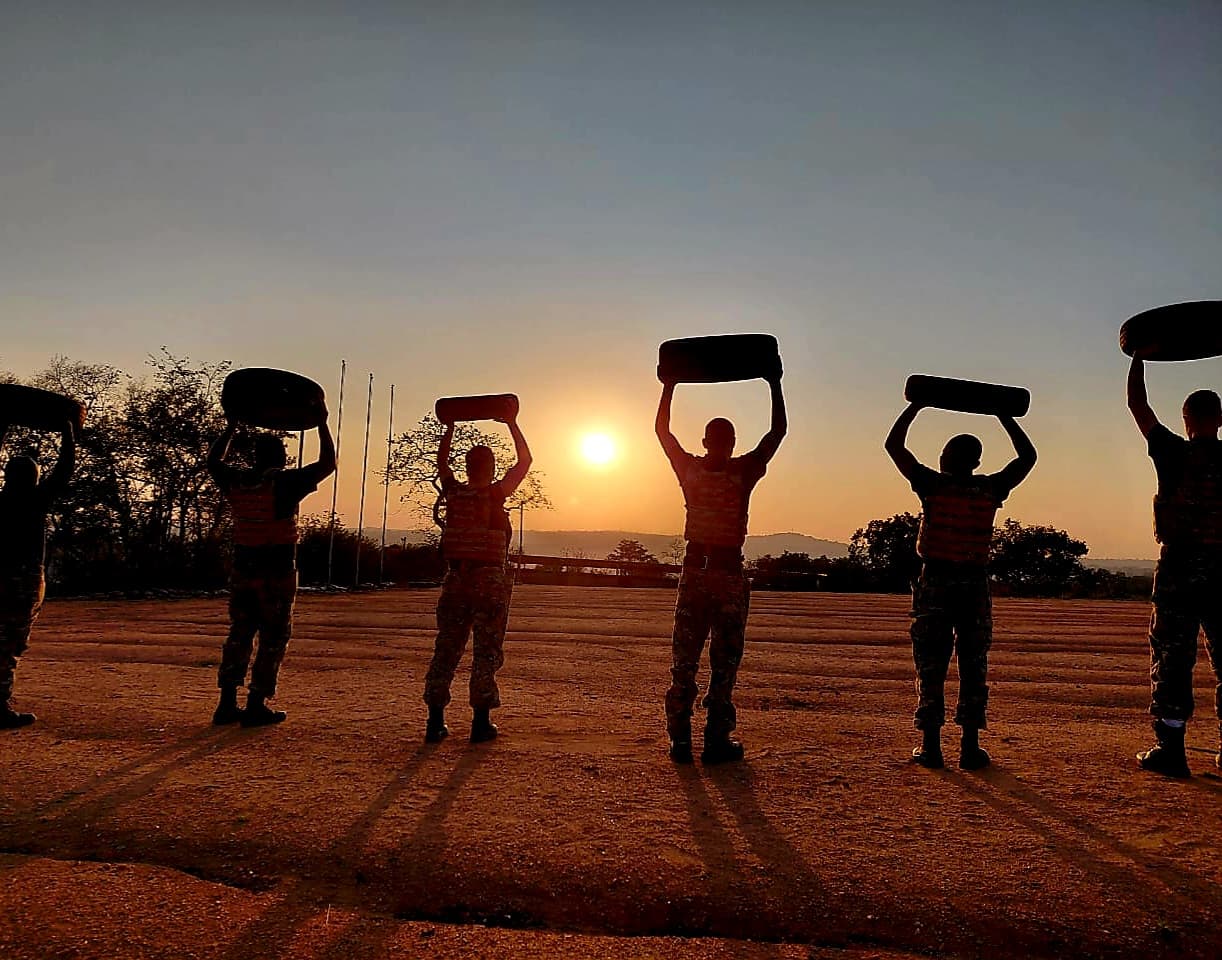 Sunrise at the training grounds
