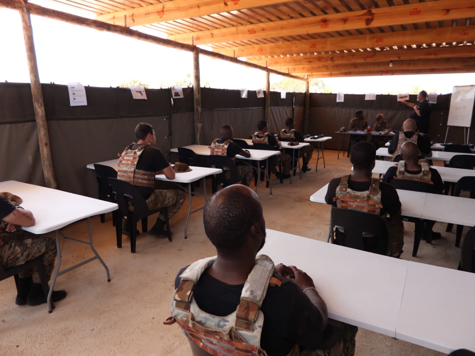 Classroom briefing area